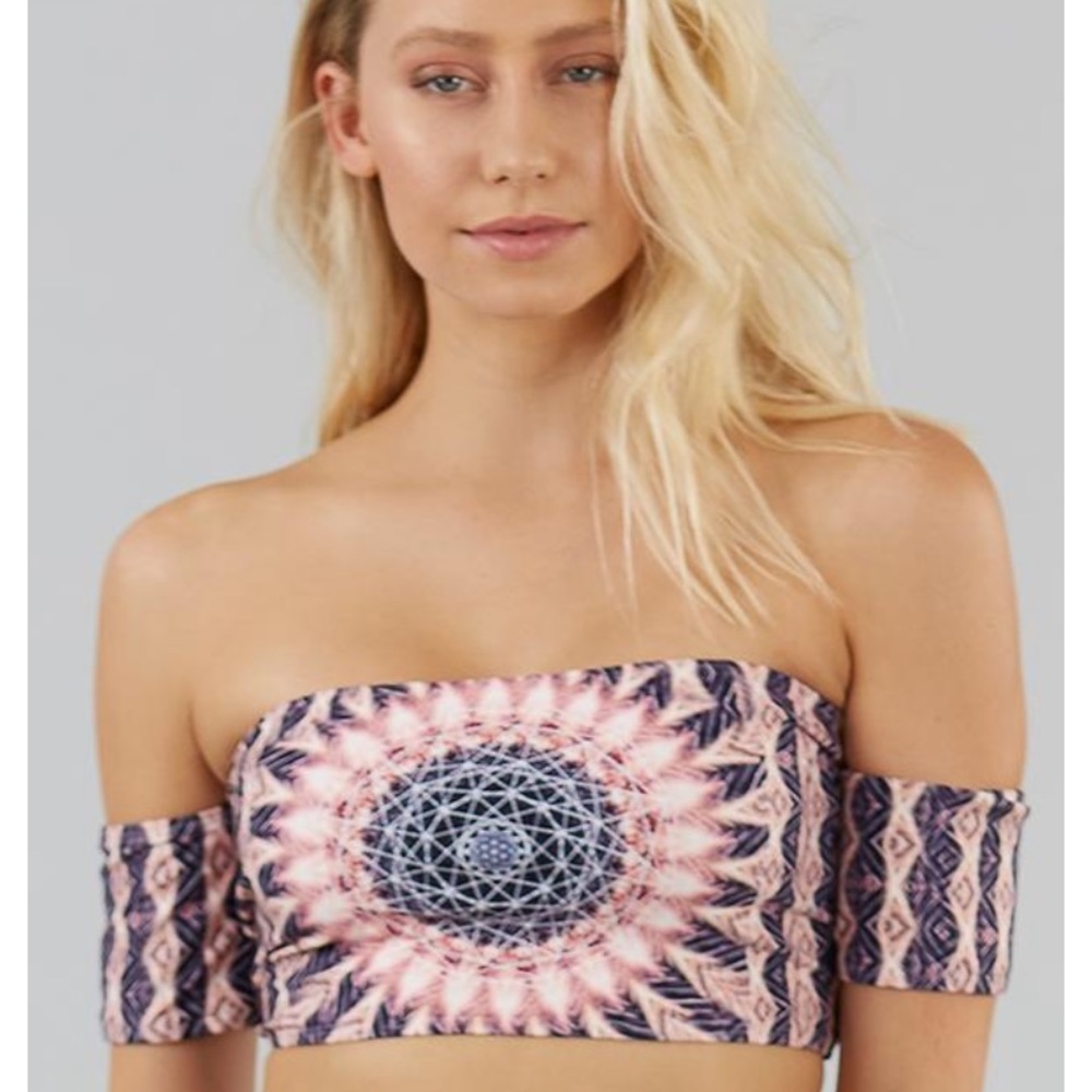 Wolven Threads Heliocentric Off Shoulder Swim top